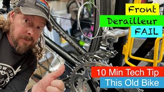 My Front Derailleur Blow Up Now What  10 Min Tech Tip  How to Replace Bicycle Front Derailleur [upl. by Claire]