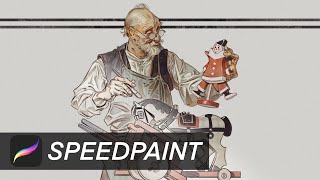 Master Study  3  JC Leyendecker SpeedPaint [upl. by Ronoh]