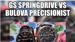 Grand Seiko Springdrive vs Bulova Precisionist Second Hand Sweep [upl. by Buskirk]