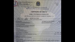 Certidão de óbito incorreta [upl. by Aer]