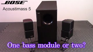 Bose Acoustimass 5 speaker review and demo  Are two bass modules better than one [upl. by Doughman]