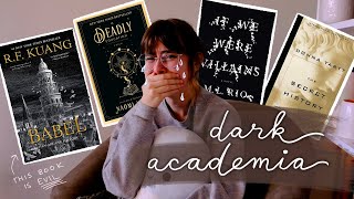 i read the 4 most popular dark academia books and they broke my heart  reading vlog [upl. by Canning]