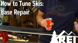 How to Tune Skis 2 Base Repair  REI [upl. by Poul]