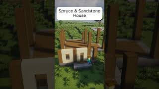 Minecraft Spruce amp Sandstone House 🏠 [upl. by Charry]