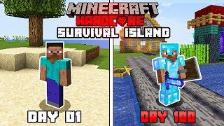 We Survived 100 Days On a Survival Island in Minecraft Hardcore Hindi [upl. by Ognimod321]