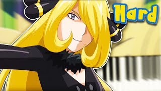 Battle Champion Cynthia Music  Piano Tutorial [upl. by Nomad]