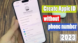 How to Create Apple ID without phone number  Create Apple ID without phone number 2023 [upl. by Hsirrap]