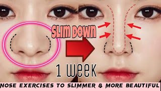 5 Min Nose Exercises To Slimmer amp More Beautiful in 1 Week  Top Exercises for Nose at Home [upl. by Parrie528]