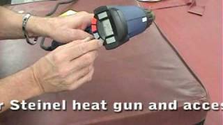 Steinel best heat gun for vinylleather repair work [upl. by Ikram888]