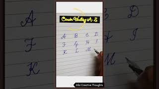 How to write ✍English cursive capital letters cursive Writing A  ZCursive hand writing practice [upl. by Wallraff740]