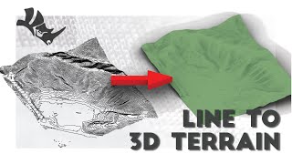 Convert Contour lines to 3D Terrain in Rhino [upl. by Cornelia75]