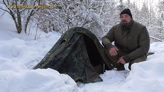 Winterbiwak Thermoanzug  Schlafsackkombination Sommerschlafsack mit Kälteschutzausrüstung [upl. by Ademordna22]