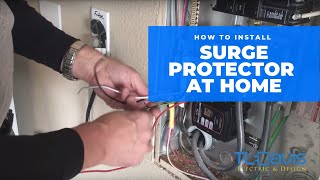 How To Install A Whole House Surge Protector  TL Davis Electric amp Design [upl. by Athenian]