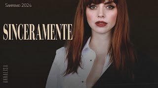 Annalisa 🎵 SINCERAMENTE  SANREMO 2024 LyricsTesto [upl. by Hoashis]