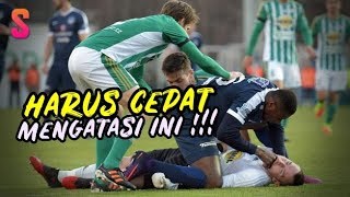 Pemain Bola Harap Berhati  hati Ini bahaya Lidah Tertelan dan Cara Memberikan Pertolongannya [upl. by Grissom302]