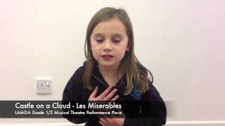 LAMDA Musical Theatre  Castle on a Cloud Les Miserables  Wildcats Theatre School [upl. by Ainitsirhc]