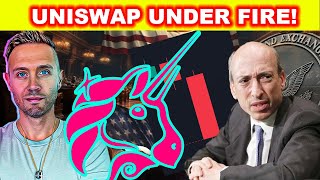 CRYPTO Under Intense Fire SEC To Sue UNISWAP [upl. by Einttirb]