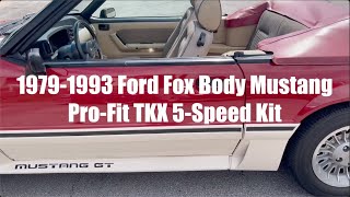 Mustang Fox Body Tremec TKX 5Speed Kit from American Powertrain [upl. by Richlad]