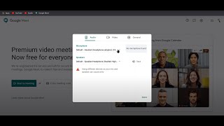 Google Meet Computer How to edit audio and video settings [upl. by Eivi807]