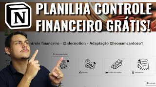 PLANILHA PARA ORGANIZAÇÃO FINANCEIRA AUTOMÁTICA GRÁTIS  Modelo completo Notion [upl. by Fasa360]