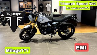 2024 triumph Speed 400 and its on road cost triumph speed400 bike [upl. by Crandell]