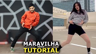 Maravilha Dance Tutorial  Tiktok Reels Dance  Ajay Poptron Tutorial [upl. by Iveson344]