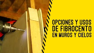 Opciones y Usos de Fibrocemento en Muros y Cielos [upl. by Ajuna564]