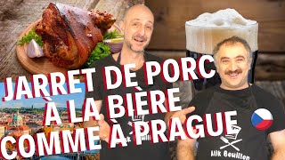 Jarret de porc à la bière brune comme à Prague Recette Pečené vepřové koleno [upl. by Aynad]