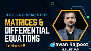 Eigenvalues and eigenvectors of the matrix bsc 2nd sem [upl. by Bethany]