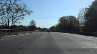 Interstate 495  Massachusetts Exits 40 to 35 southbound [upl. by Court]