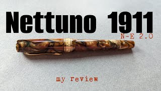 New Pen Day Nettuno 1911 NE 20 Fountain Pen My Review [upl. by Elaen573]