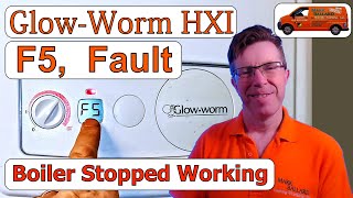 GlowWorm HXI F5 Fault What I need to do to get the boiler working again Plus Fault Causes [upl. by Bonar620]