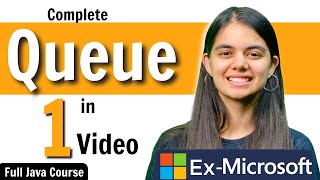 Complete Queue Data Structure  in One Shot  Java Placement Course [upl. by Eilsehc640]