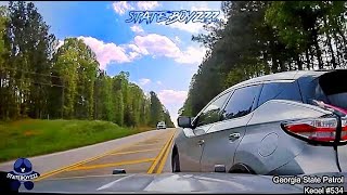 GSP Trooper Conducts Insane PIT Maneuver On Fleeing Nissan Murano [upl. by Aillicirp799]