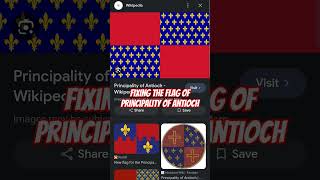 Fixing the flag of the Principality of Antioch flag flags turkiye crusaders [upl. by Hollander]