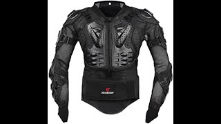 Review HEROBIKER Motorcycle Full Body Armor Jacket spine chest protection [upl. by Harlan]