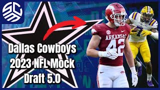 Dallas Cowboys 2023 Mock Draft 50  PreCombine 2 Round Mock Draft [upl. by Anisah]