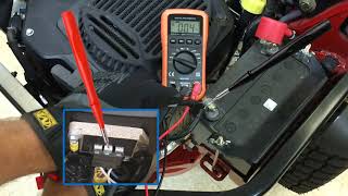 How to Test a KOHLER Voltage Regulator RectifierRegulatorBattery Voltage Test at Regulator [upl. by Anabella743]