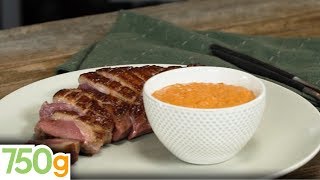 Recette de Magret de canard sauce au chorizo  750g [upl. by Enoek989]