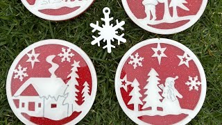 Amazing Christmas coasters made with resin and casting powder [upl. by Nirat678]