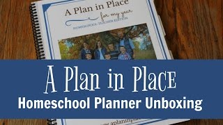 Plan in Place Homeschool Planner Review [upl. by Enytsirhc]