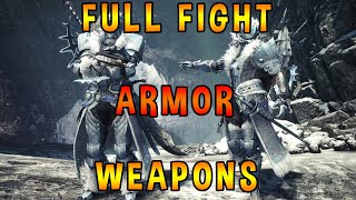 FROSTFANG BARIOTH ARMORWEAPON SHOWCASE  FULL FIGHT  FIRST ENCOUNTER [upl. by Randie914]