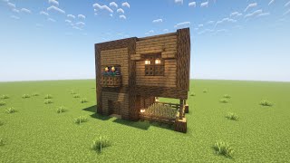 Easy Starter Base In Minecraft Tutorial [upl. by Mini]