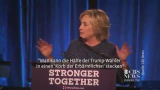 Hillary Clinton TrumpWähler sind quotErbärmlichquot hillaryclinton trump erbärmlich beleidigend [upl. by Durarte60]