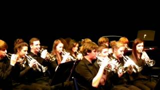 The Appian Way From The Pines Of Rome  Northamptonshires County Youth Brass Band [upl. by Jolynn307]