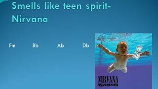 Chord lyrics NIRVANA  SMELLS LIKE TEEN SPIRIT [upl. by Nnahaid690]