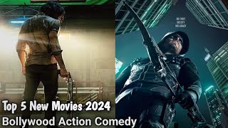 Top 5 New Movies 2024  Bollywood Action Comedy [upl. by Lilybel]