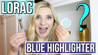 LORAC I LOVE BRUNCH BLUE HIGHLIGHTER  Swatch  Product Review [upl. by Oirramed]