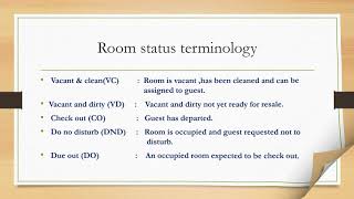 TLE 10 Room status and priorities Hospitality Housekeeping Week 6 7 [upl. by Assin]