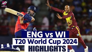 T20 World Cup ENG vs WI 2024 Highlights England vs West Indies 42nd T20 World Cup Highlights [upl. by Anailli]